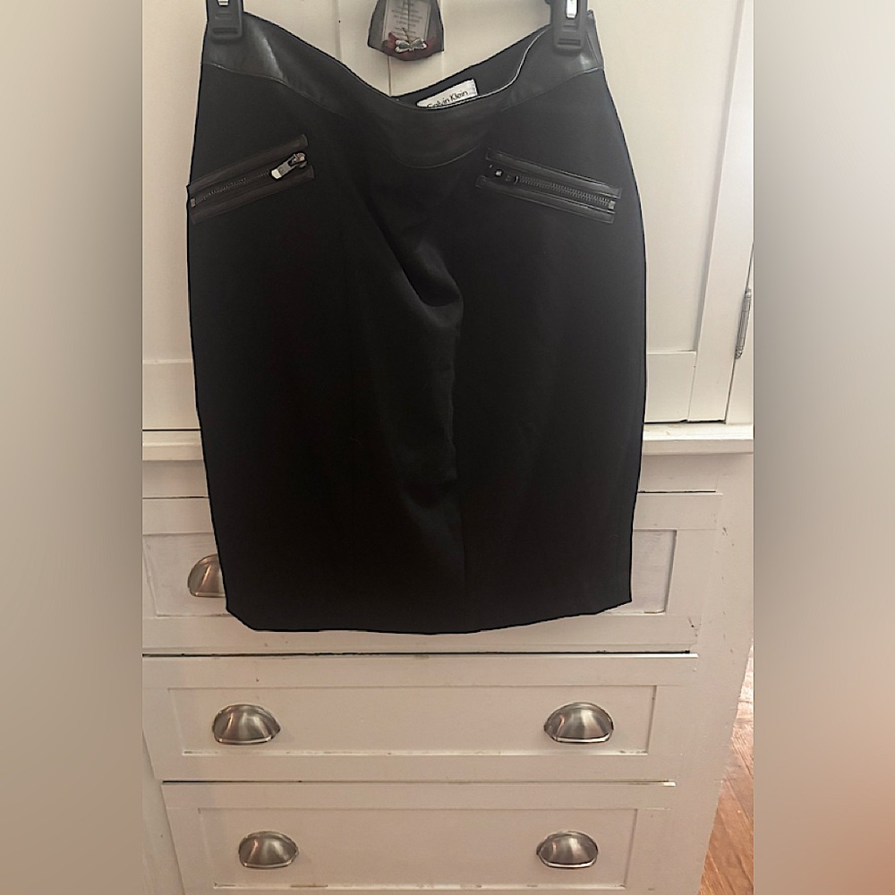 Calvin Klein Collection Black Pencil Skirt for Work